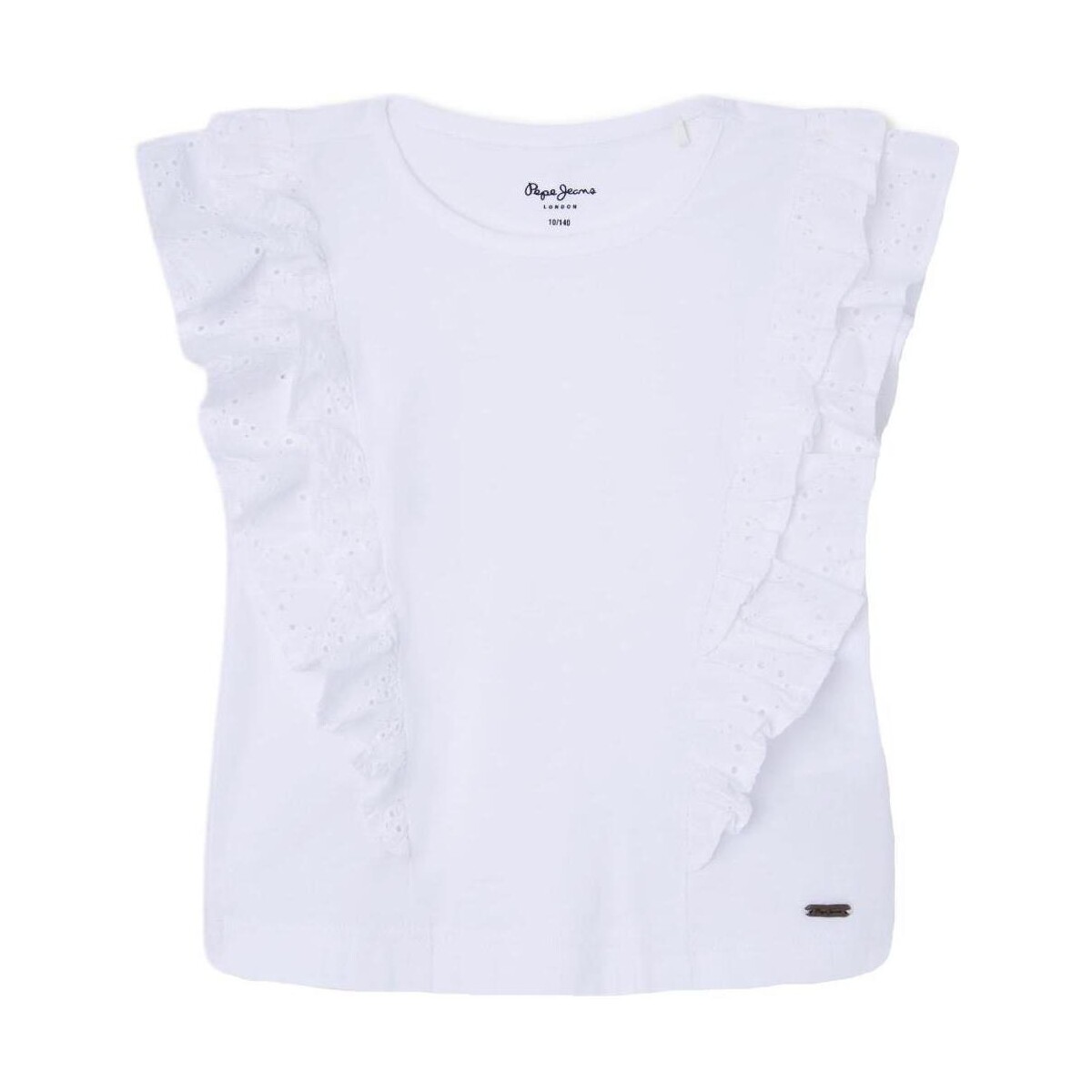 Vêtements Fille T-shirts manches courtes Pepe jeans  Blanc