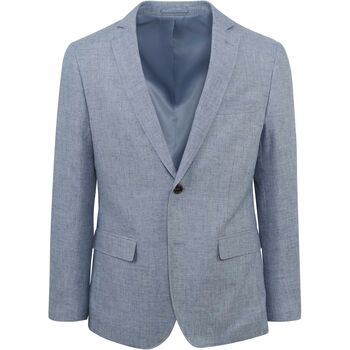 Vêtements Homme Vestes / Blazers Suitable Colbert Braz De Lin Bleu Bleu