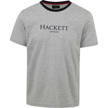 Vêtements Homme T-shirts & Polos Hackett T-Shirt Logo Gris Gris