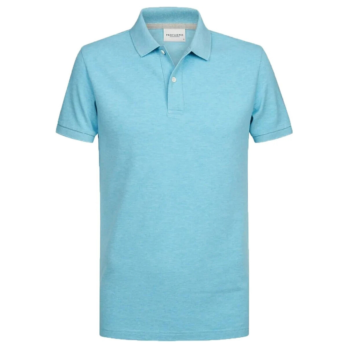 Vêtements Homme T-shirts & Polos Profuomo Polo Mélangé Bleu Aqua Bleu