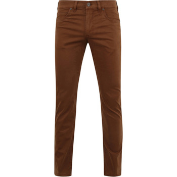 pantalon atelier gardeur  pantalon bill 5 poches marron 