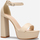 Chaussures Femme Sandales et Nu-pieds La Modeuse 65665_P151923 Beige