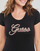 Vêtements Femme T-shirts manches courtes Guess SS RN GUESS SCRIPT TEE Noir