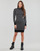 Vêtements Femme Robes courtes Guess LS LISE 4G LOGO SWTR DRESS Noir