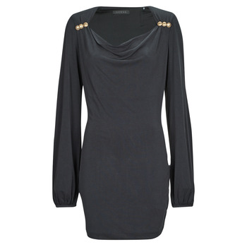 Vêtements Femme Robes courtes P2238 Guess LS BOAT NK CECILIA DRESS Noir