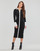 Vêtements Femme Robes longues Karl Lagerfeld LSLV POLO DRESS Noir / Blanc