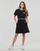 Vêtements Femme Robes courtes Karl Lagerfeld IKONIK 2.0 T-SHIRT DRESS Noir