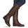 Chaussures Femme Bottes ville Lauren Ralph Lauren JUSTINE-BOOTS-TALL BOOT Cognac