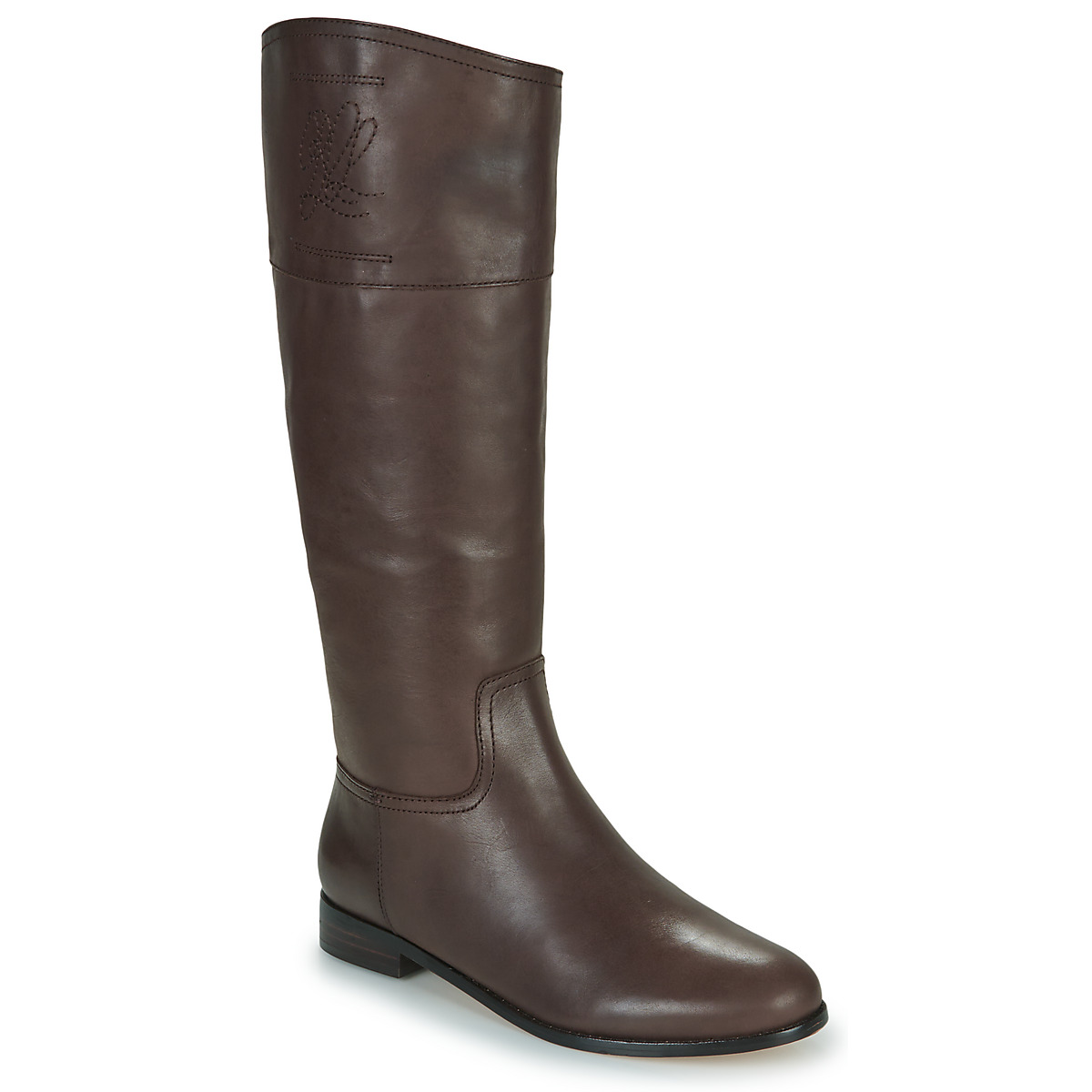 Chaussures Femme The shoe introduced the JUSTINE-BOOTS-TALL BOOT Cognac