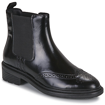 Chaussures Femme Boots Geox D WALK PLEASURE Noir