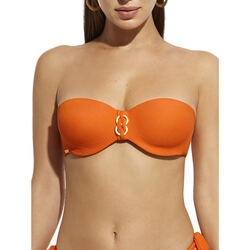 Vêtements Femme Maillots de bain séparables Selmark Haut maillot de bain bandeau Daiquiri  Mare Orange
