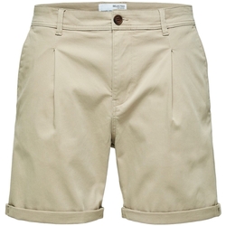 Vêtements Homme Shorts / Bermudas Selected Noos Comfort-Gabriel - Pure Cashmere Beige