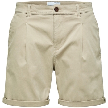 Vêtements Homme Shorts sticos / Bermudas Selected Noos Comfort-Gabriel - Pure Cashmere Beige