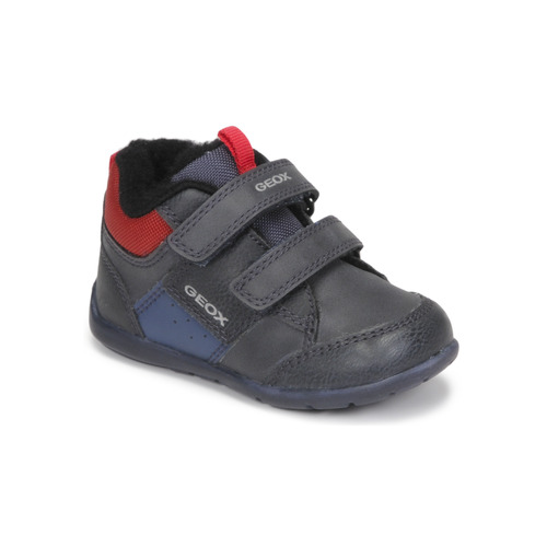 Chaussures Enfant Baskets montantes Geox B ELTHAN BOY B Marine / Rouge