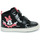 Chaussures Fille Baskets montantes Geox B KILWI GIRL D Noir / Rouge