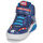 Chaussures Garçon Baskets montantes Geox J GRAYJAY BOY C Bleu / Rouge
