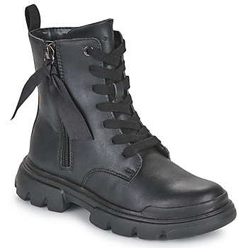 Chaussures Fille Boots Geox J JUNETTE GIRL G Noir
