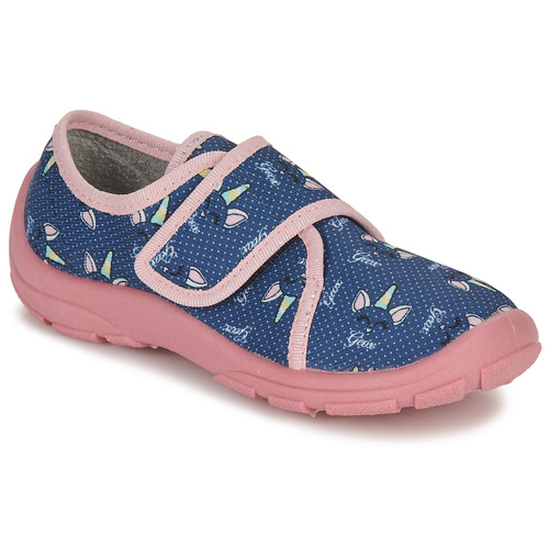 Chaussures Fille fuerteons Geox J NYMEL GIRL A Marine / Rose