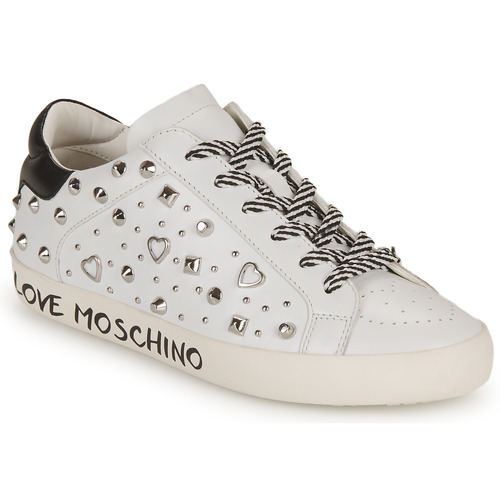 Chaussures Femme Baskets basses Love Moschino FREE LOVE Blanc