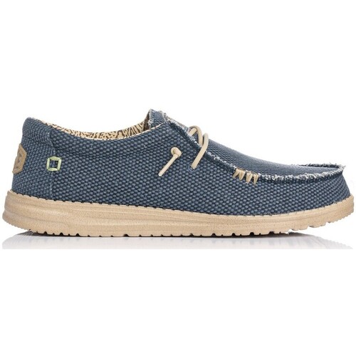Chaussures Homme Baskets basses HEYDUDE WALLY BRAIDED Bleu