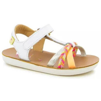 Chaussures Fille Happy Spart Nu Pied Cadet Shoo Pom GOA SALOME BLANC Blanc