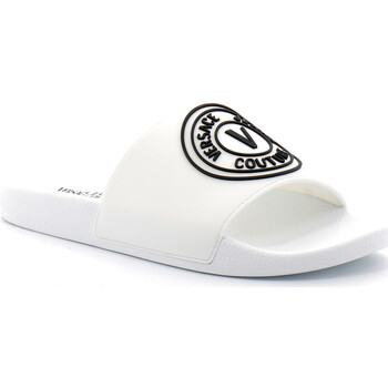 Chaussures Homme Mules Versace Jeans Couture Claquettes 74YA3SQ3 Blanc