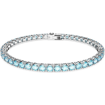 Montres & Bijoux Femme Bracelets Swarovski Bracelet  Matrix tennis bleu M Blanc