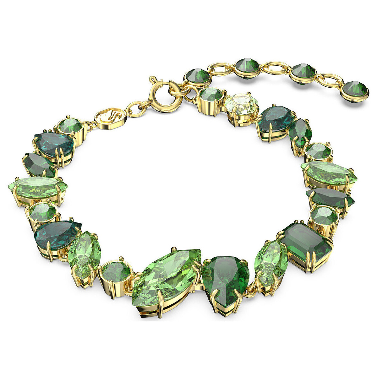 Montres & Bijoux Femme Bracelets Swarovski Bracelet  Gema cristaux verts Jaune