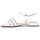 Chaussures Femme Sandales et Nu-pieds Gabor Sandales en cuir lisse à talon bloc recouvert Blanc