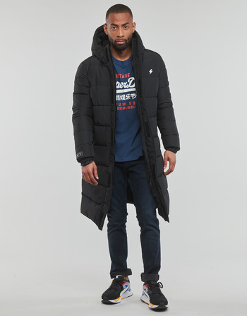 Superdry HOODED LONGLINE SPORTS PUFFER