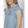 Vêtements Femme nbspTour de bassin :  Ruffle-sleeve lyocell Bleu
