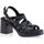 Chaussures Femme Sandales et Nu-pieds Porronet Sandales / nu-pieds Femme Noir Noir