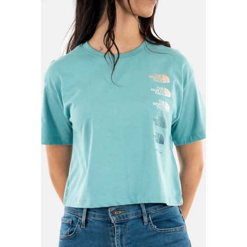 Vêtements Femme T-shirts manches courtes The North Face 0a83fa Bleu