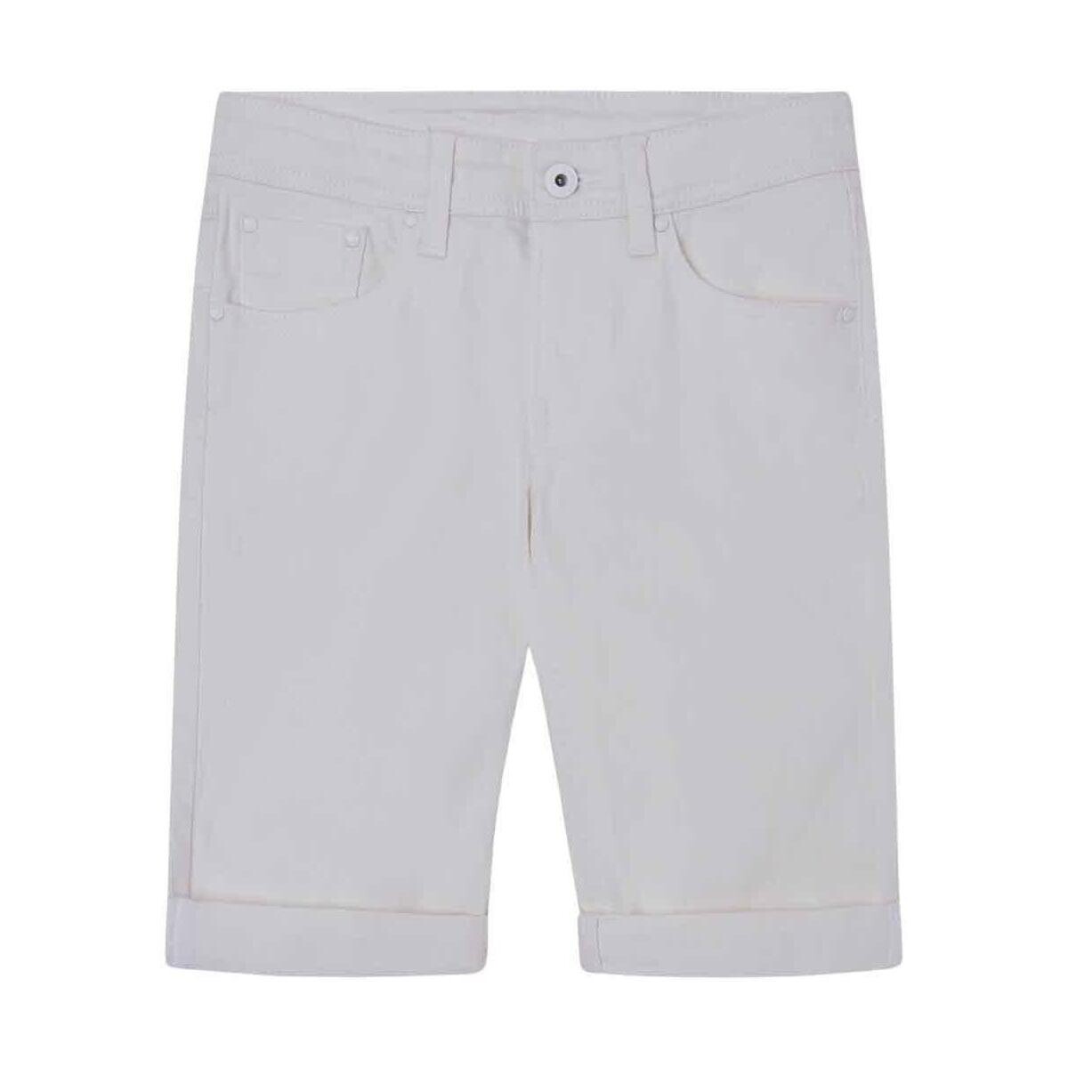 Vêtements Garçon Shorts / Bermudas Pepe jeans  Blanc