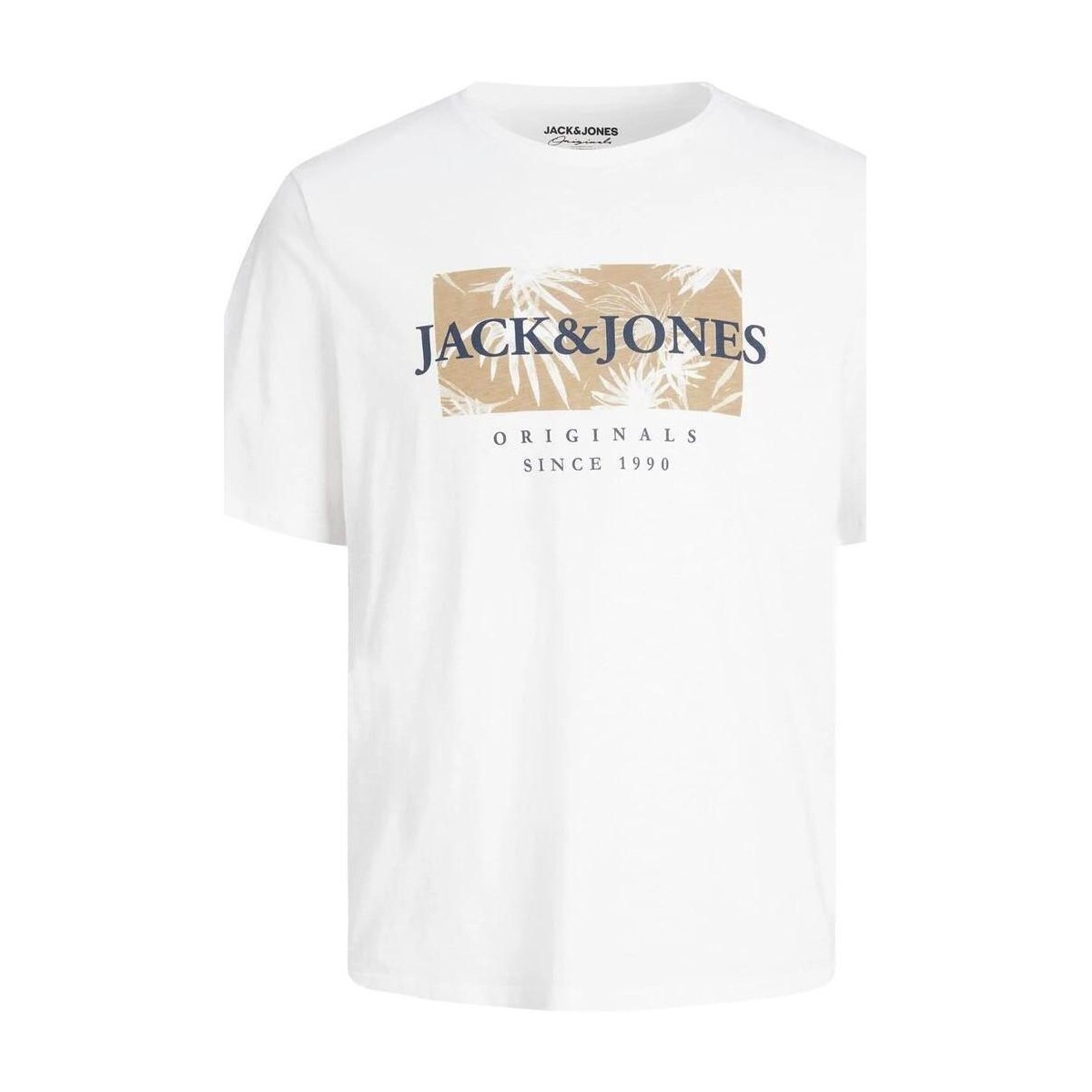 Vêtements Homme T-shirts manches courtes Jack & Jones  Blanc