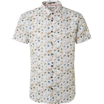 chemise no excess  chemise manches courtes de lin multicolore 