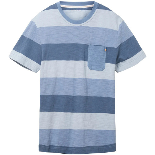 Vêtements Homme puffy sleeve logo sweatshirt Tom Tailor 146058VTPE23 Bleu