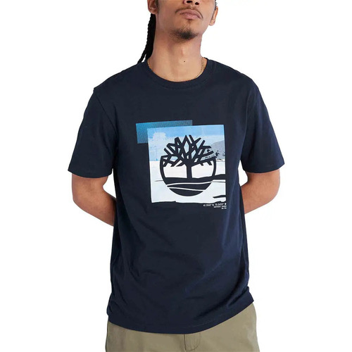 Vêtements Homme T-shirts manches courtes Timberland Coast Graphic Bleu