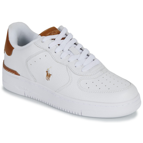 Chaussures Baskets basses opini Polo Ralph Lauren MASTERS COURT Blanc / Tan
