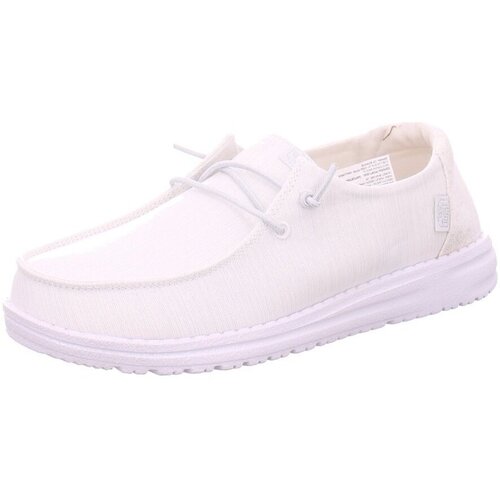 Chaussures Femme Mocassins Sneakers Bambina Argento In Materiale Sintetico Con Chiusura In Velcro  Blanc