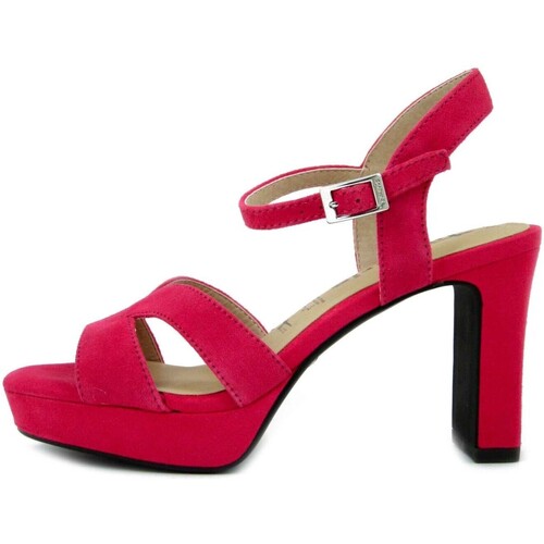 Chaussures Femme Sandales et Nu-pieds Tamaris Femme Chaussures, Sandales, Daim, Talon et Plateau-28309F Rouge
