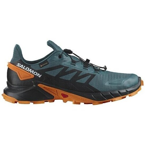 Chaussures Homme Running / trail Salomon Supercross 4 Gtx Vert, Orange