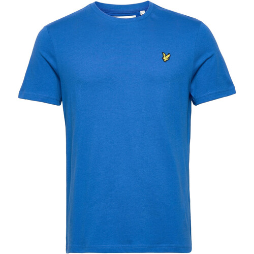 Vêtements Homme T-shirts manches courtes Button Down Check Shirt Plain T-Shirt Bleu