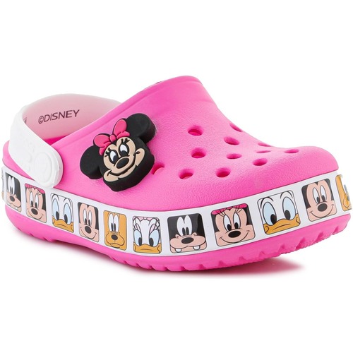 Chaussures Fille i bought crocs today Crocs FL Minnie Mouse Band Kids Clog T 207720-6QQ Rose