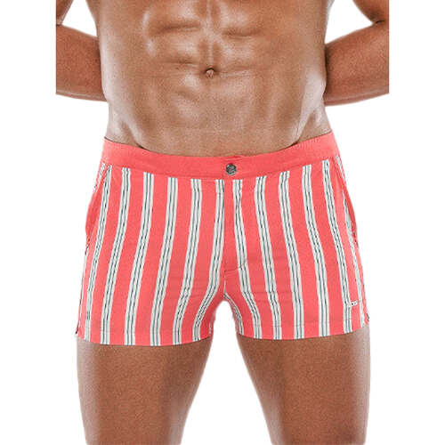 Vêtements Homme Maillots / Shorts de bain Code 22 Short de bain Retro Stripe Code22 Orange