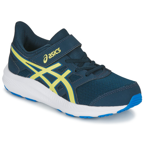 Chaussures Enfant asics mujer gel 451 electric blue white mens shoes Asics mujer JOLT 4 PS Marine / Jaune