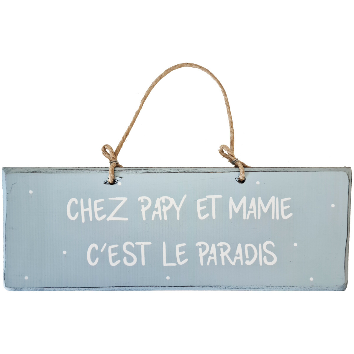 Dream in Green Tableaux / toiles Qualiart Plaque décorative en bois bleu ciel - Chez Papy et Mamy Bleu