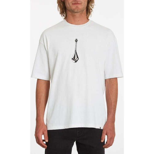 Vêtements Homme organic cotton slogan hoodie Rot Volcom Camiseta  Shredead White Blanc