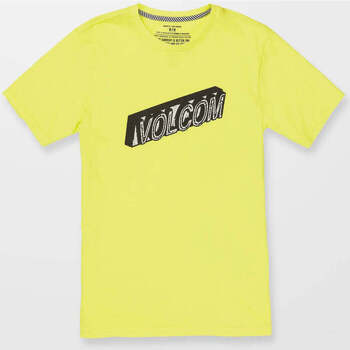 Vêtements Enfant T-shirts crewneck manches courtes Volcom Camiseta niño  Lexip ss Limeade Jaune