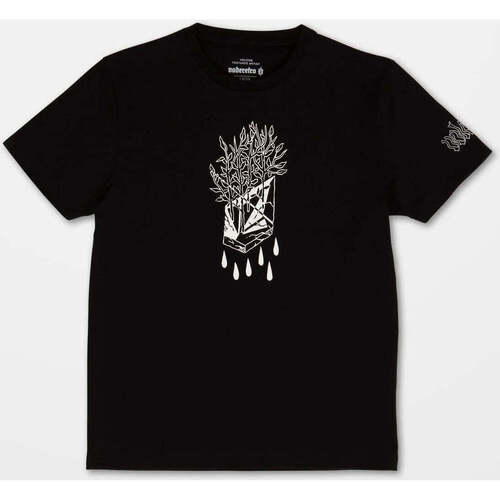 Vêtements Enfant T-shirts manches courtes Volcom Camiseta niño  Vaderetro Black Noir